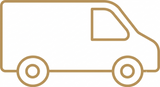 Lieferwagen-Icon – Symbol für Versand in 2–4 Werktagen