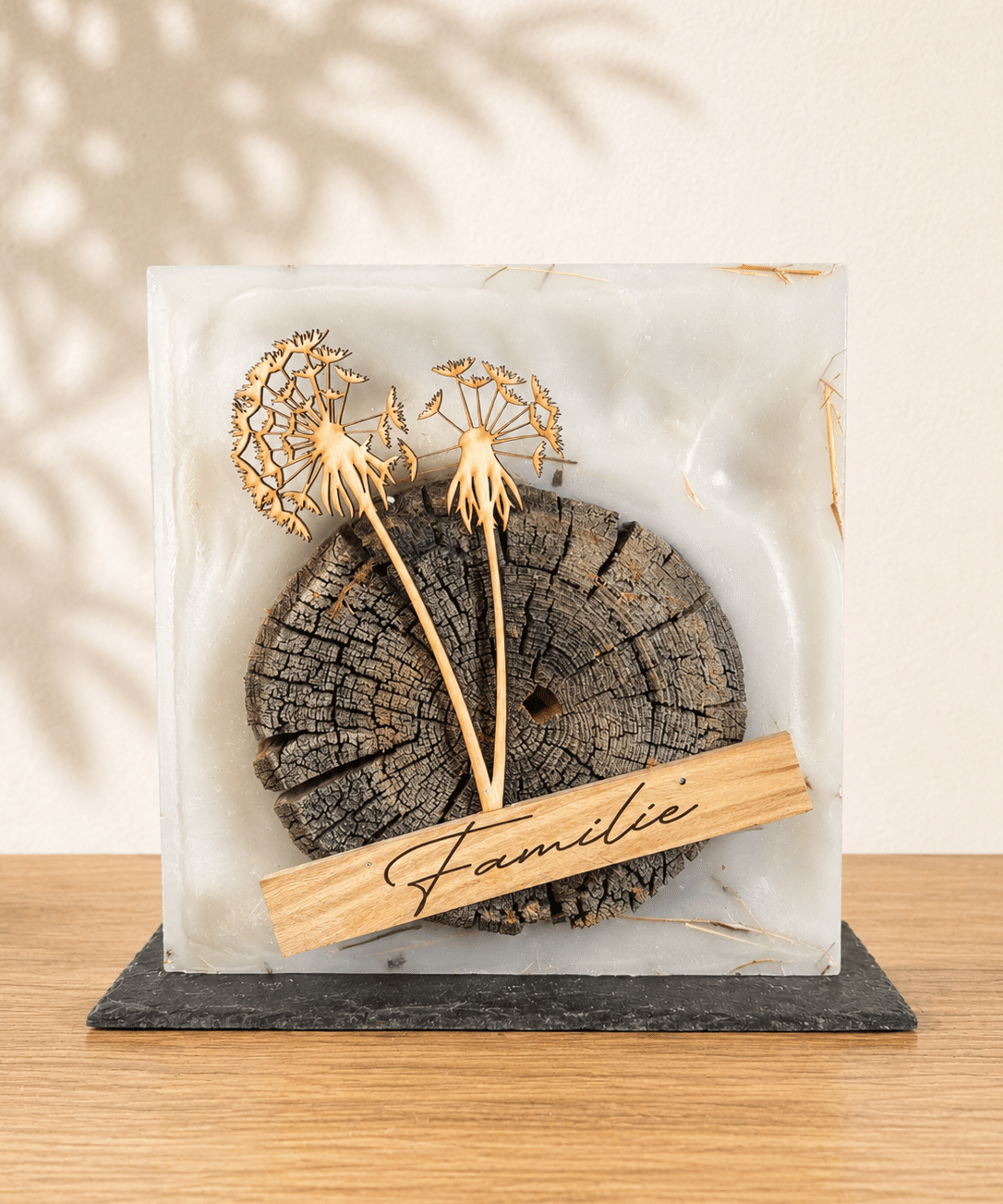 Familie mit Pusteblume
