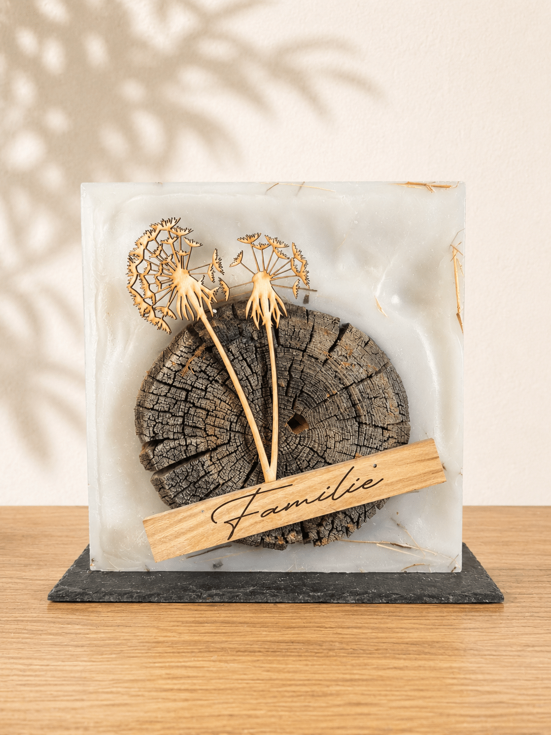 Familie mit Pusteblume