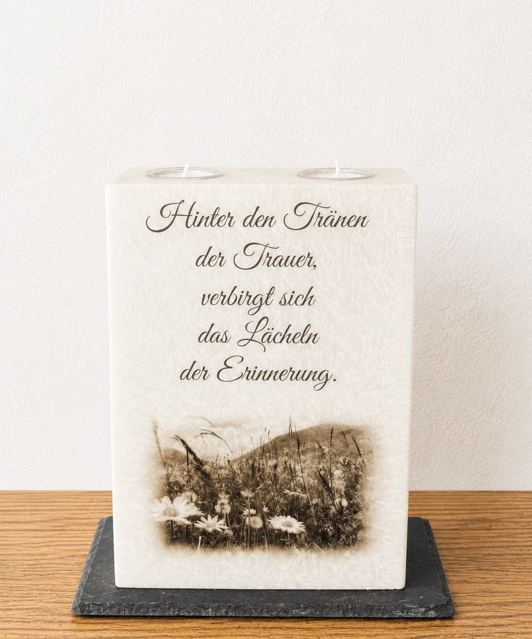 Trauerkerze mit Bild