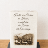 Trauerkerze mit Bild