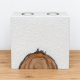 Schimmerdweiß mit holz