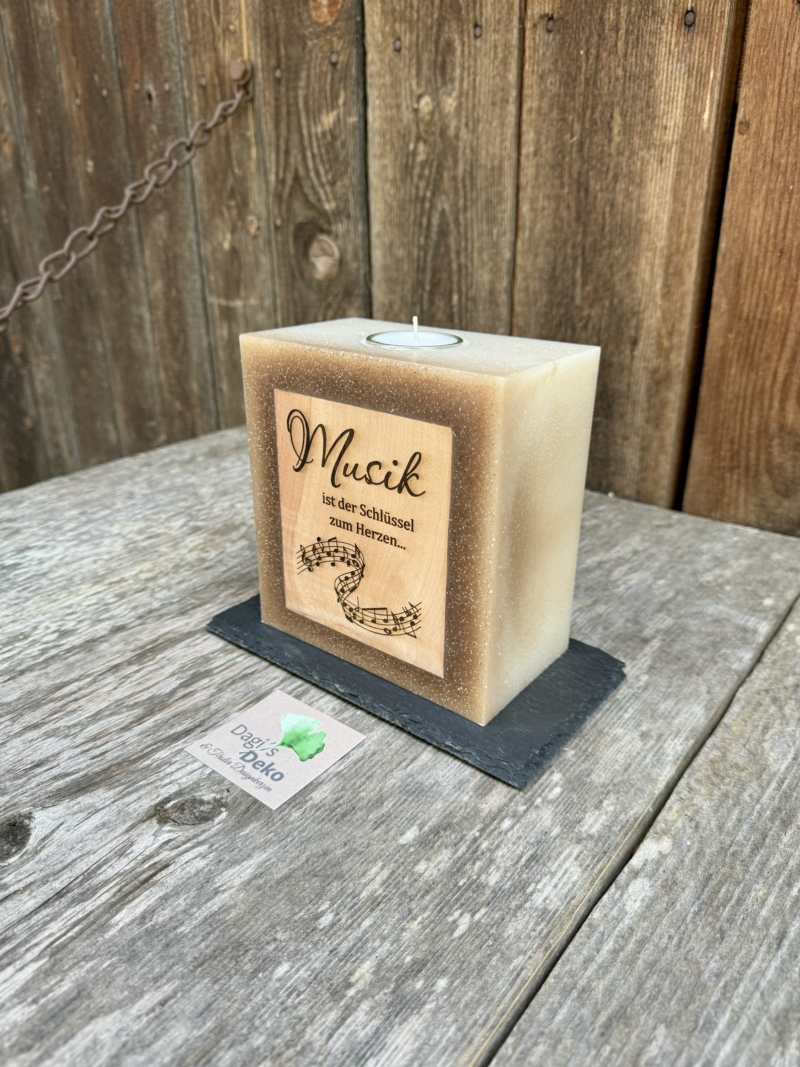 Kerze „Musik“ – Bild 2