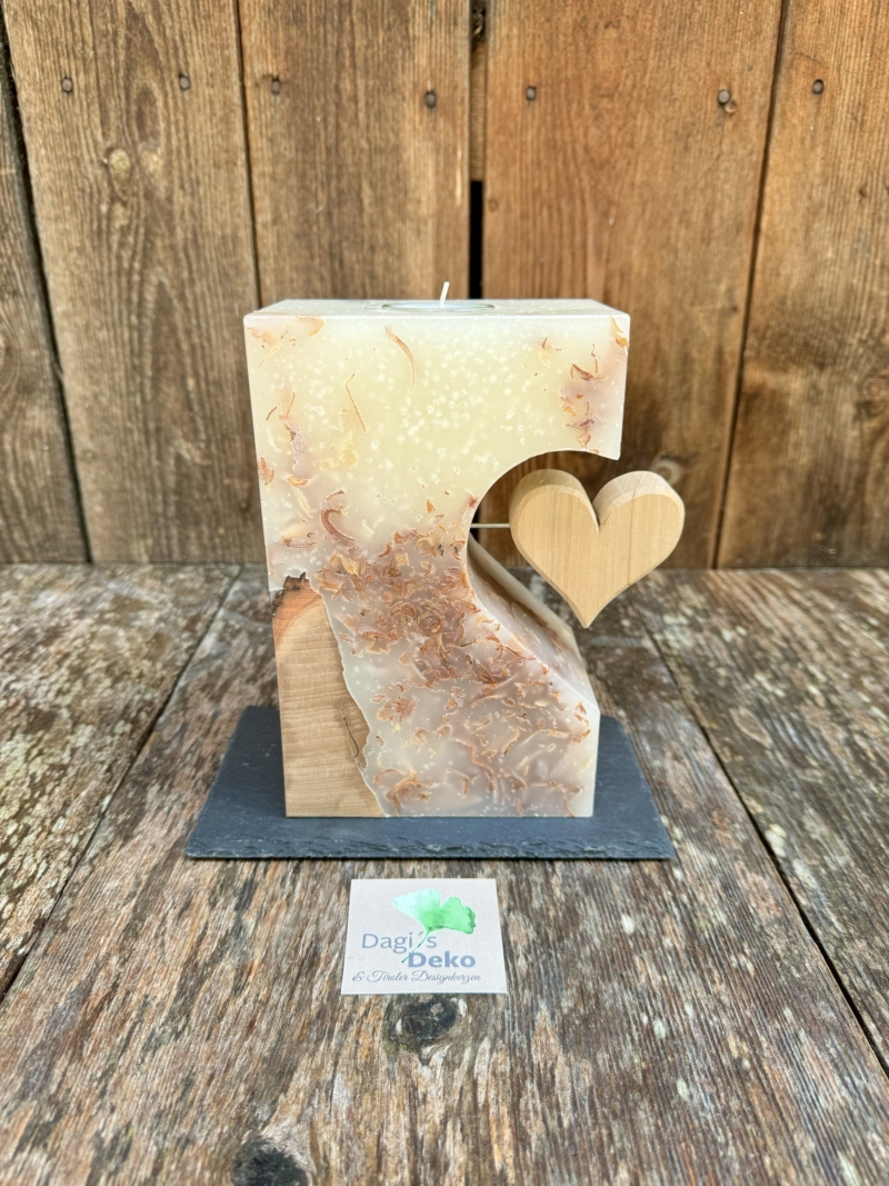 Hochzeitskerze mit Herz