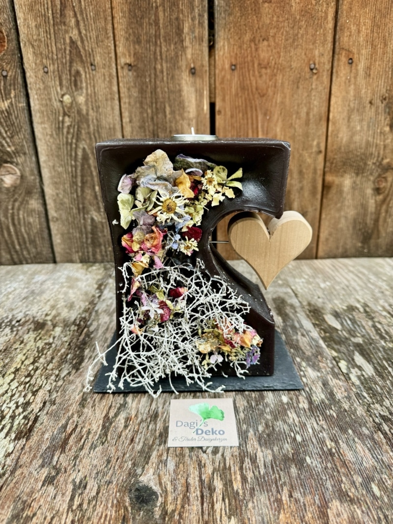 Hochzeitskerze mit Herz