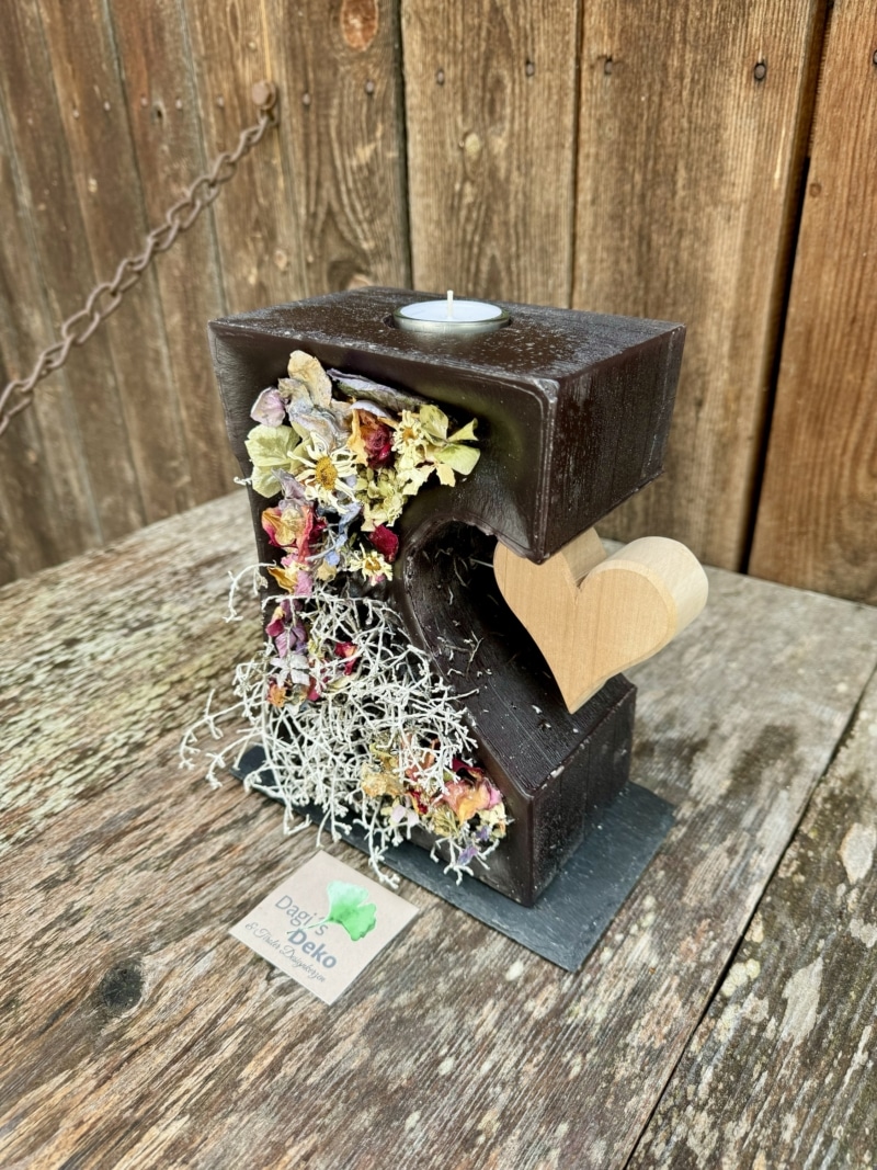 Hochzeitskerze mit Herz – Bild 2