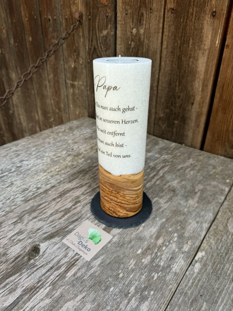 Trauerkerze Papa – Bild 2