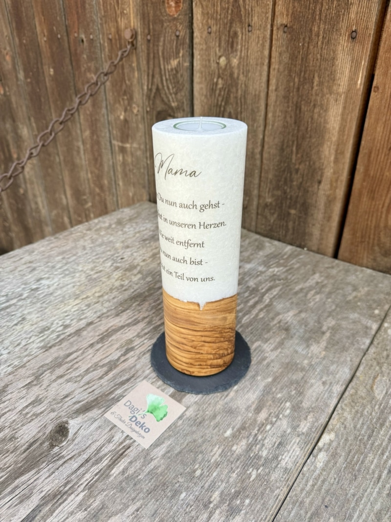 Trauerkerze Mama – Bild 2