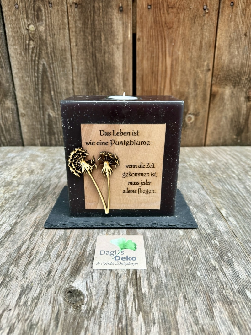 Trauerkerze „Pusteblume“