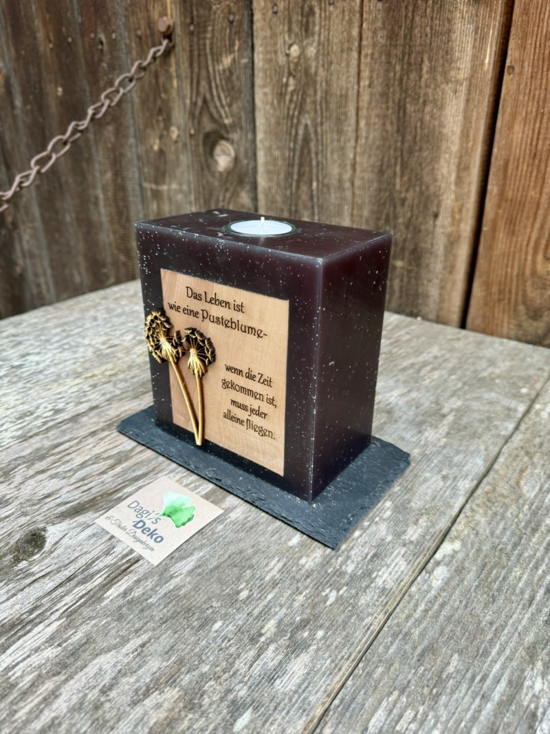 Trauerkerze „Pusteblume“ – Bild 2