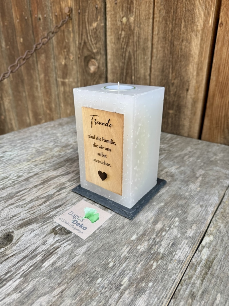 Kerze „Freunde“ – Bild 2