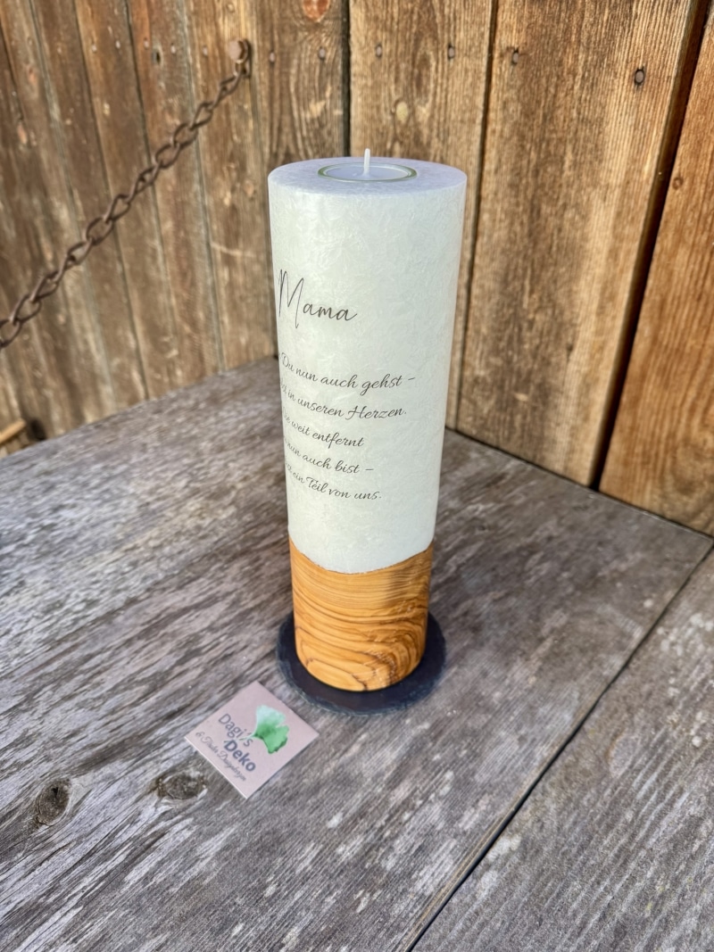 Trauerkerze Mama – Bild 2