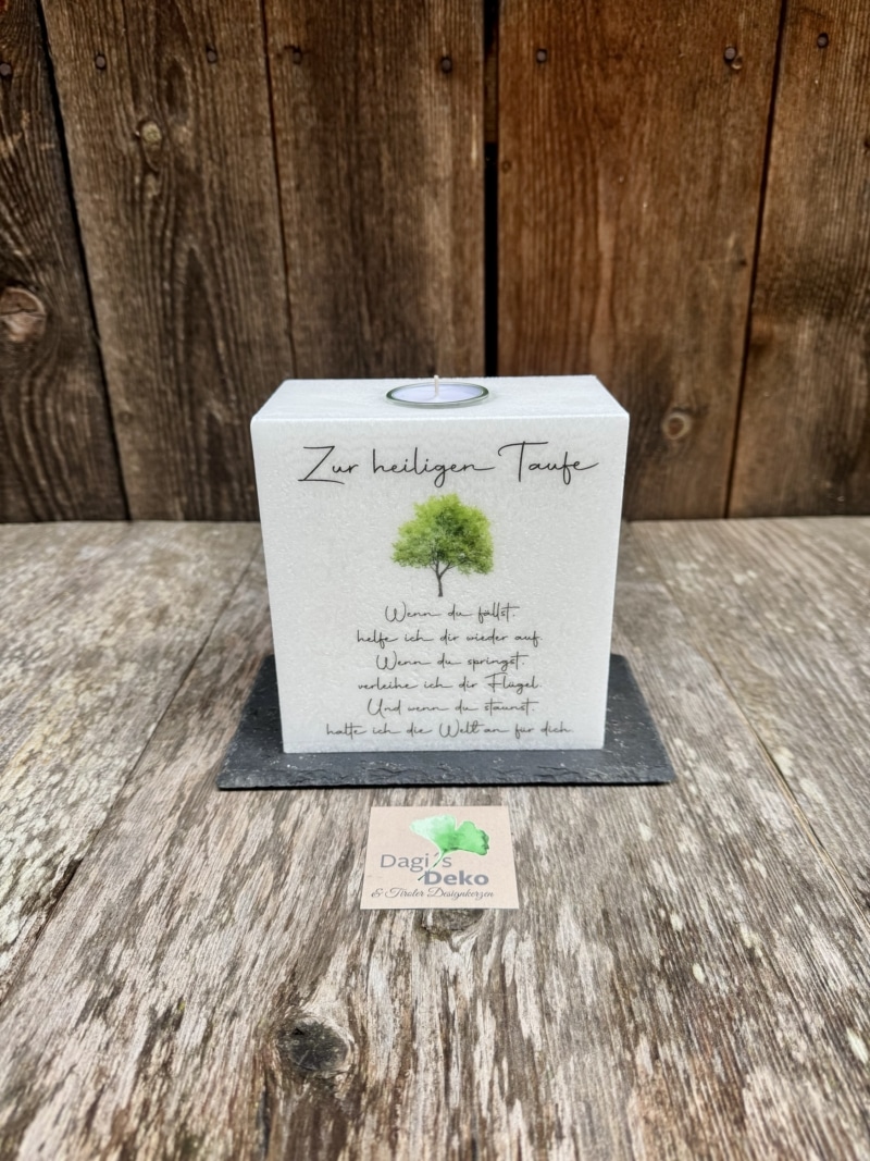 Kerze zur heiligen Taufe