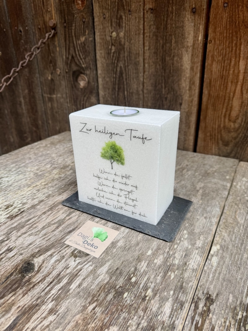 Kerze zur heiligen Taufe – Bild 2